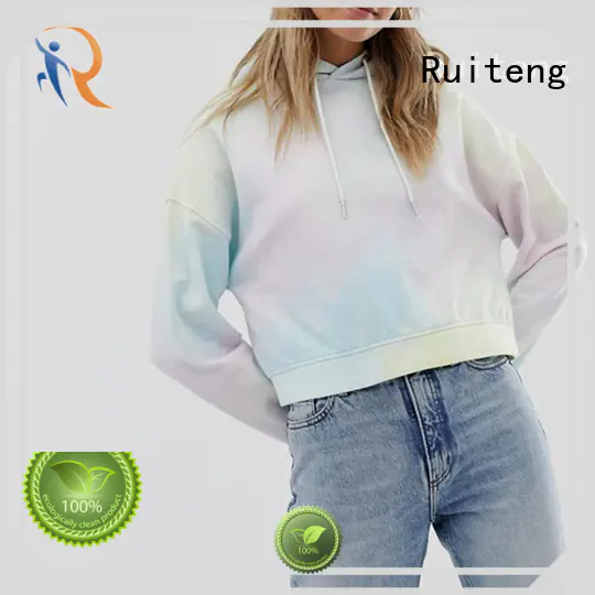 cropped ladies zip up hoodies with good price for walk Ruiteng