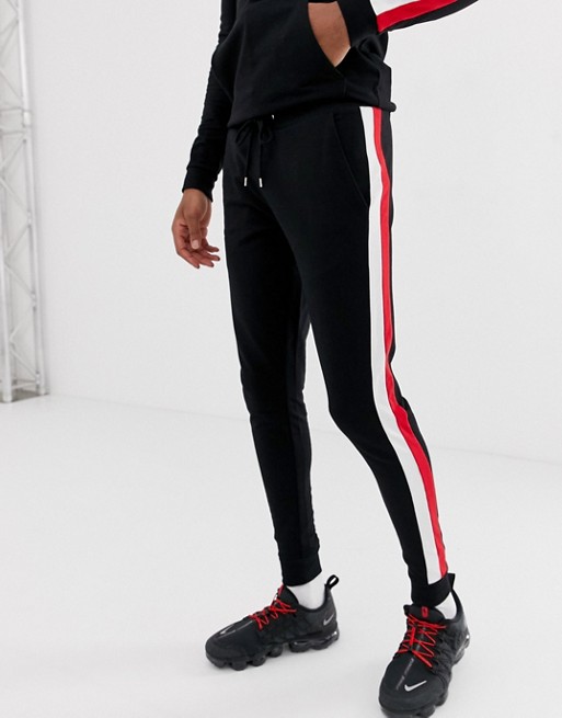 Ruiteng-Joggers Sale Manufacture | Mens Skinny Jogger With Side Stripe Rtc13-2