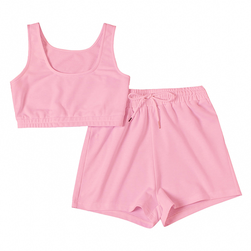 product-Ruiteng-Women Summer Leisure Clothing Set Two Pieces Crop Top Casual Shorts-img