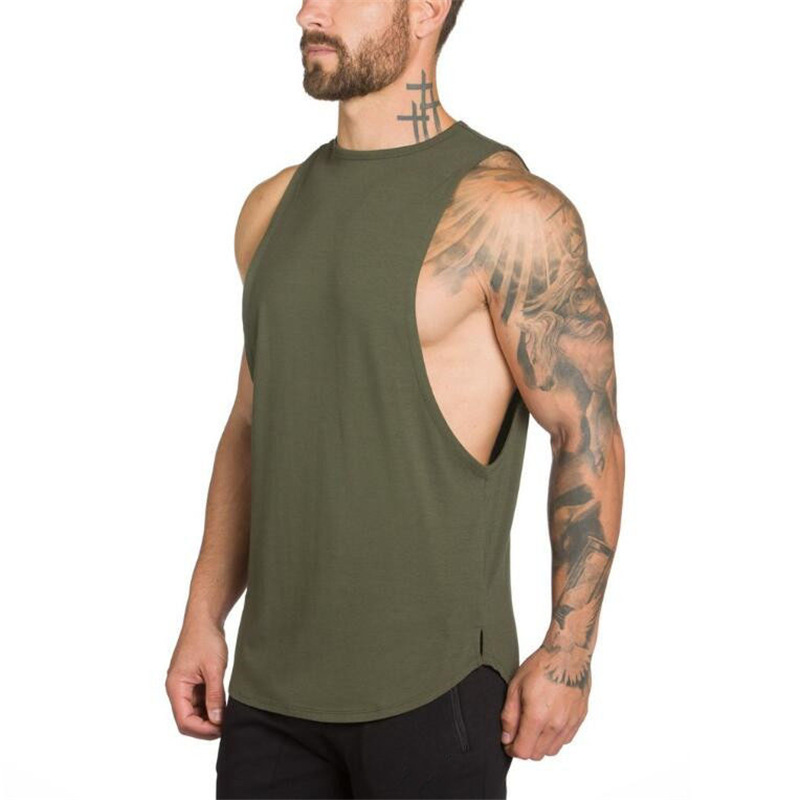 product-Men Gym Wear Sportswear Quick Dry Workout Sleeveless Vest Singlet-Ruiteng-img
