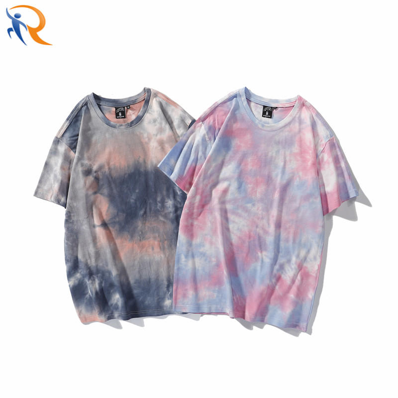 New Casual Streetwear Tie Dyed Oversize Pullover T-shirt for Women
