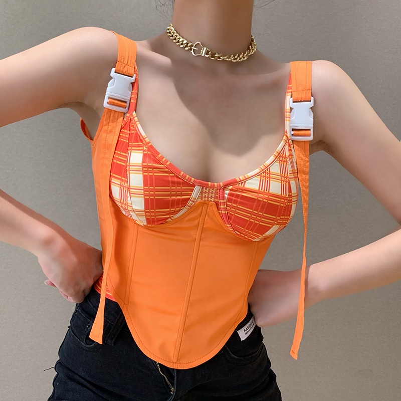 product-Women New Fashion Square Collar Tank Top Sexy Slim Backless Bra Top-Ruiteng-img