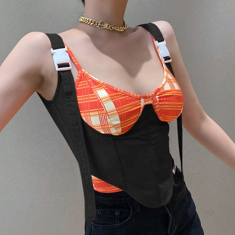 product-Ruiteng-Women New Fashion Square Collar Tank Top Sexy Slim Backless Bra Top-img