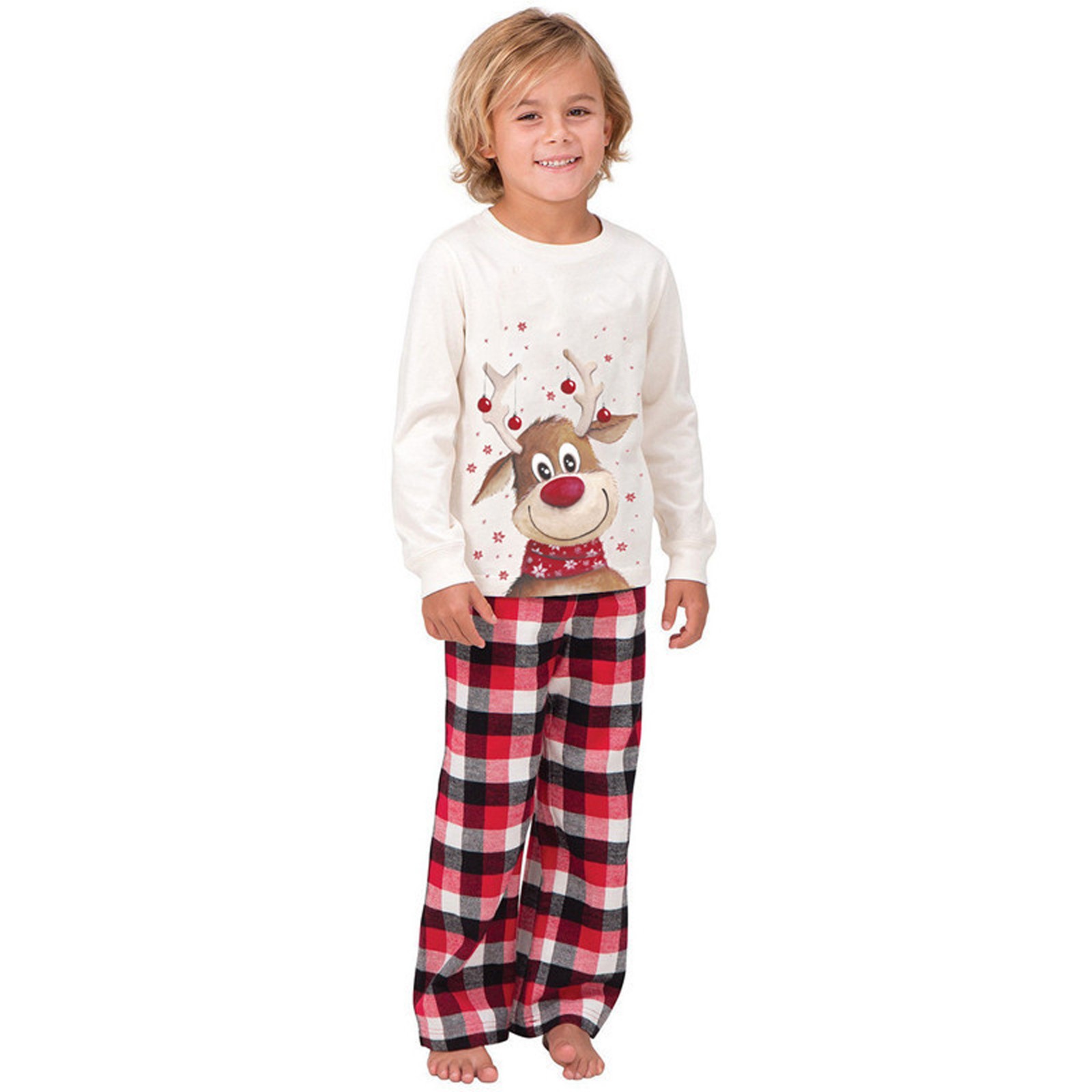 product-Ruiteng-2022 Kids Sleepwear Parent-Child Suit Christmas Pajamas Sets Home Wear Family Matchi