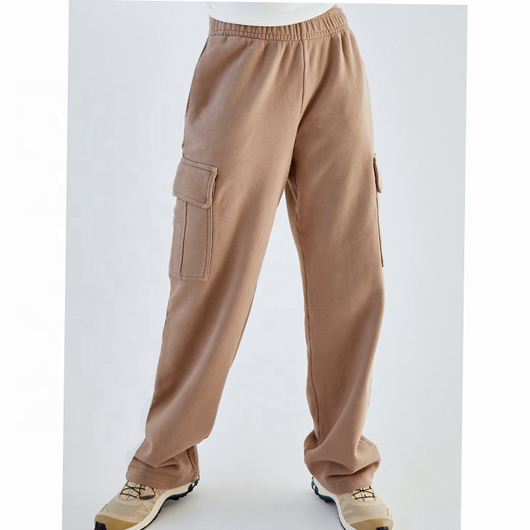 product-Ruiteng-Plain Cotton Harem Women Pants Streetwear Cargo Pants Loose Jogger Trousers Sweatpan