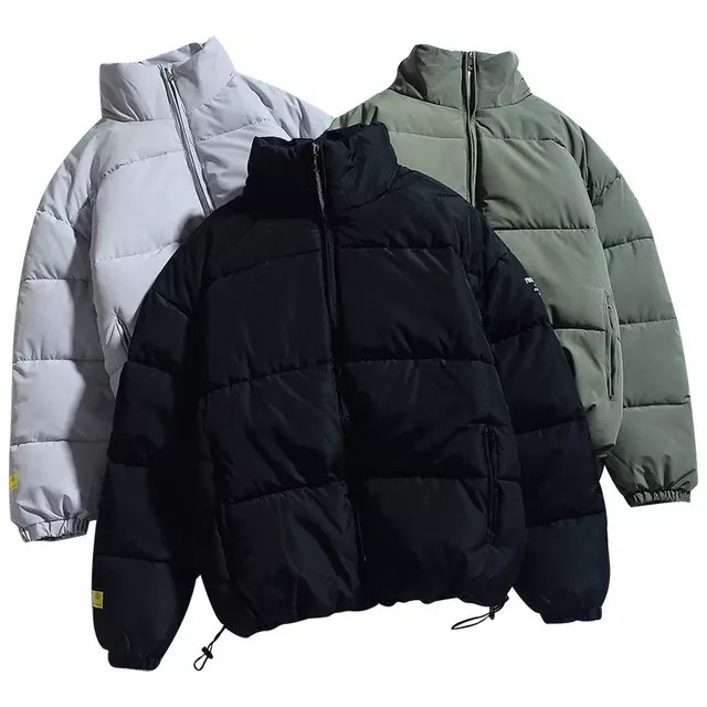 product-Wholesale Men Stand Collar Winter Blank Down Jacket Fashion Style Plus Size Puffer Jacket-Ru
