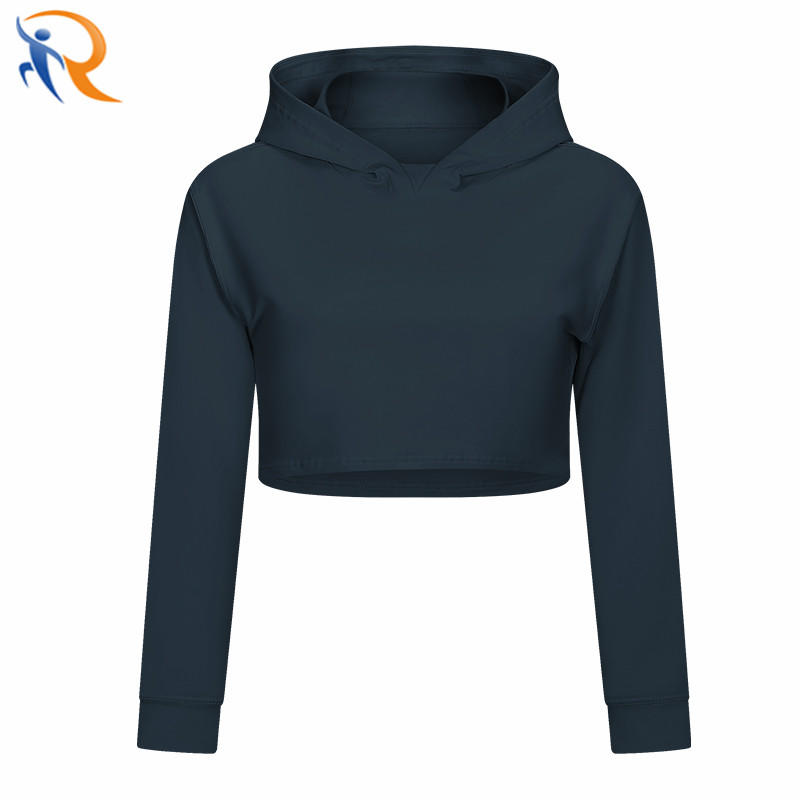 Women Casual Fitness Sports Wear Four-Way Stretch Seamless Anti-Bacterial Sustainable Long Sleeve Yoga Top