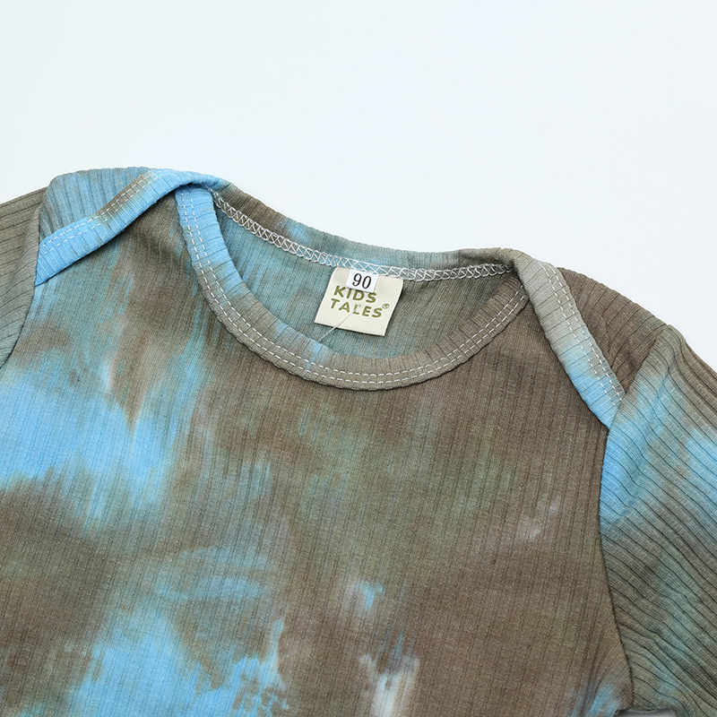 product-Ruiteng-New Wholesale Fashion Long Sleeve Baby Unisex Tie Dye Kids Bodysuit Romper-img
