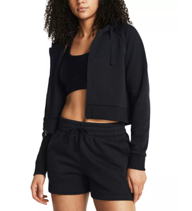 product-OEM Logo New Design Solid Black Color Womens Drawstring Zip Cardigan Long SleevesScrop Top 