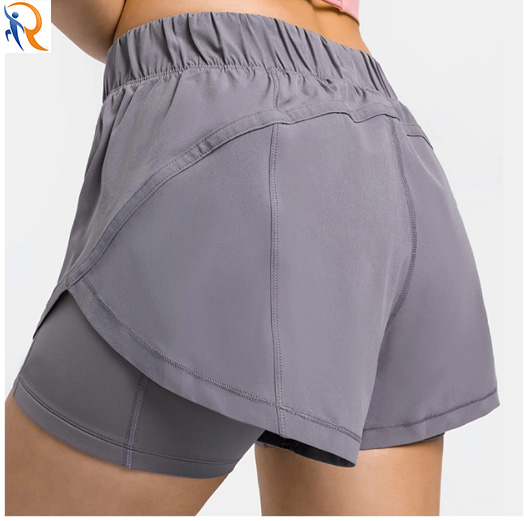 Womens Beauty Butt Quick-Dry Spandex Sport Wear Running Shorts  With Pocket