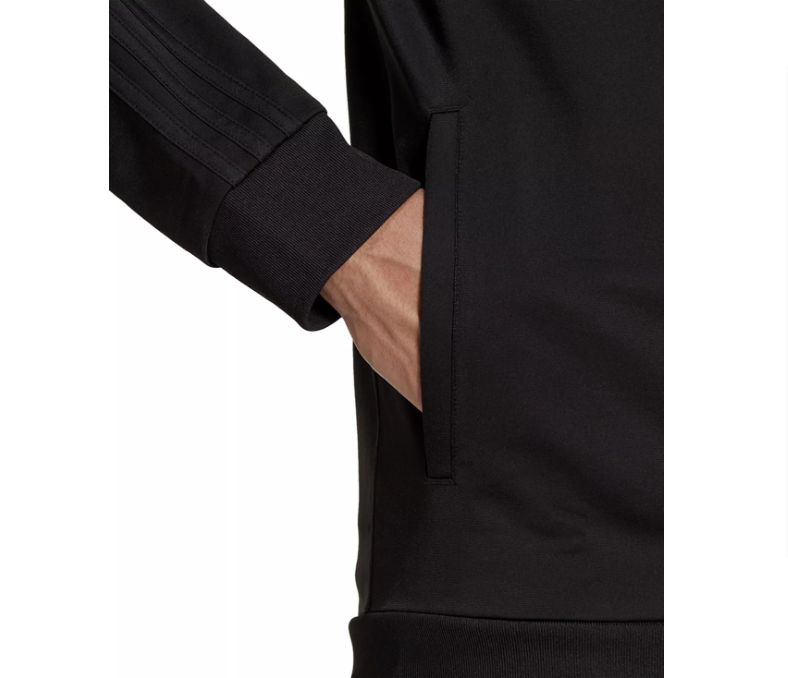 product-OEM Logo Latest Design Solid Black Lapel Neck Zip Up Long Sleeves Sportswear Tracksuits Swe