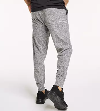 product-Mens Grey 100 Cotton Exercise Running Loose Pants Casual Sports joggers With Pockets-Ruiteng