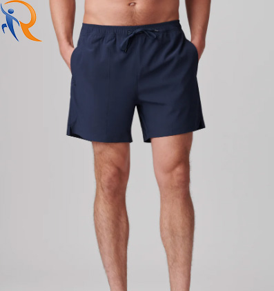 OEM Logo Drawstring Elastic Belt Lining With Pockets Activewear Shorts For Men