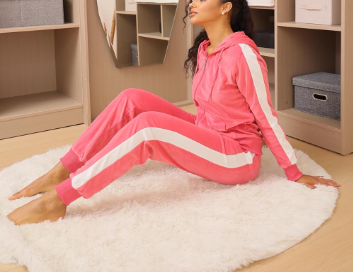 product-Ruiteng-Womens Pink Set Sweatsuits 2 piece Tracksuits-img