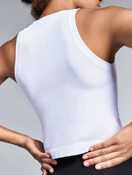 product-Ruiteng-Pure White Color Cotton Tank Womens Basic All-Match Sportswear Comfort Fitness Vast 