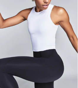 product-Pure White Color Cotton Tank Womens Basic All-Match Sportswear Comfort Fitness Vast Custom L