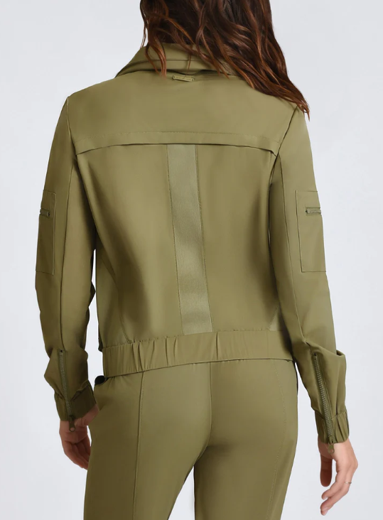 product-Ruiteng-Womens Spring Autumn Activewear High Design Sense Leather Sportswear Jackets with Zi