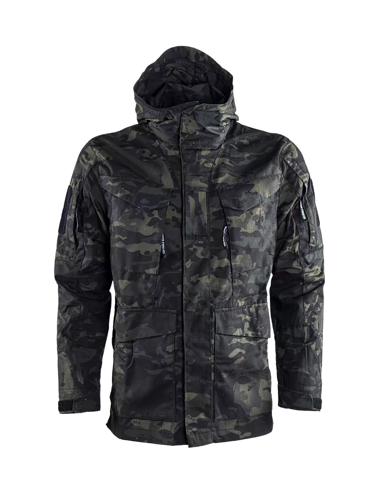 product-Mens Trench Coat Wilderness Hunting Camouflage Vintage mountain Fishing Sportswear Jackets-R