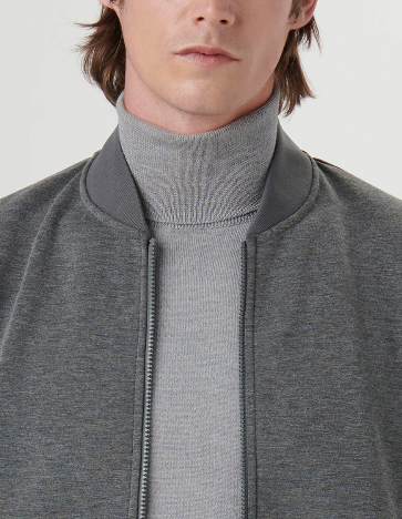 product-Ruiteng-Customized Mens Classic Grey Autumn Warmth Jacket 100 Cotton Outdoor Sportswear Whol