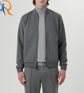 Customized Mens Classic Grey Autumn Warmth Jacket 100% Cotton Outdoor Sportswear Wholesale