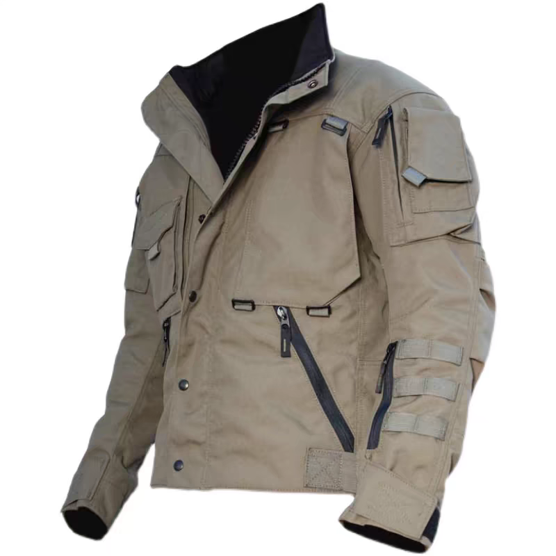 product-Ruiteng-Mens Outdoor Safari Wear Winter Warm Jackets Windproof Muti-pocket Zipper Blazer-img