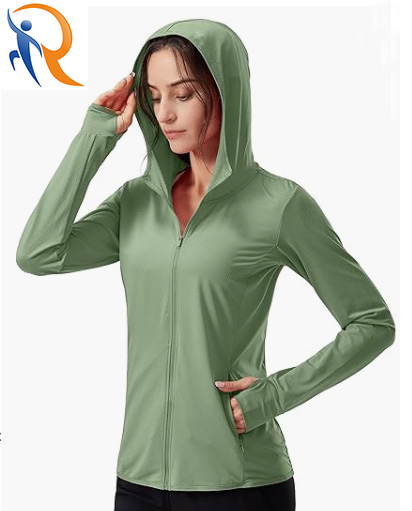 Custom Logo Womens High Elastic Long Sleeves Sportawear Manufactory Wholesale Hoodies