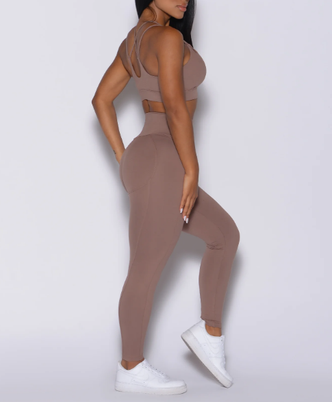 product-Ruiteng-Cross Backless Yoga Bra With Padded Chest Hollowed-out Halter Vest High Stretchy Yo