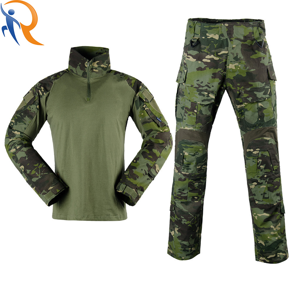 Wholesale Wear Resistant Tear Hunting Camouflage Outdoor Frog Suit Set Breathable Group Building Men's Training Clothing