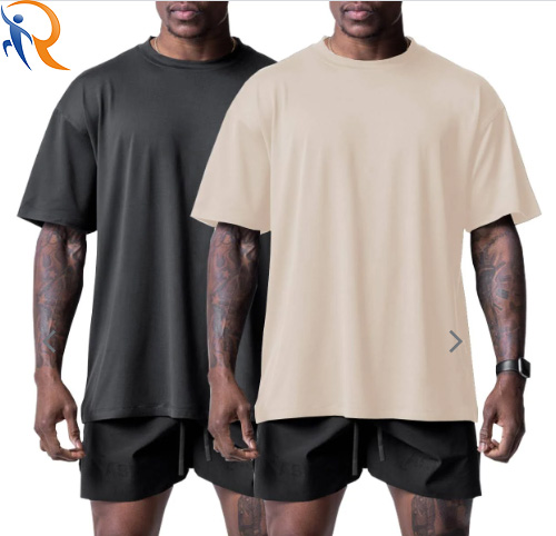 Custom Mens 100% Cotton Casual Sports T-shirts Oversized Loose Blank T-shirt