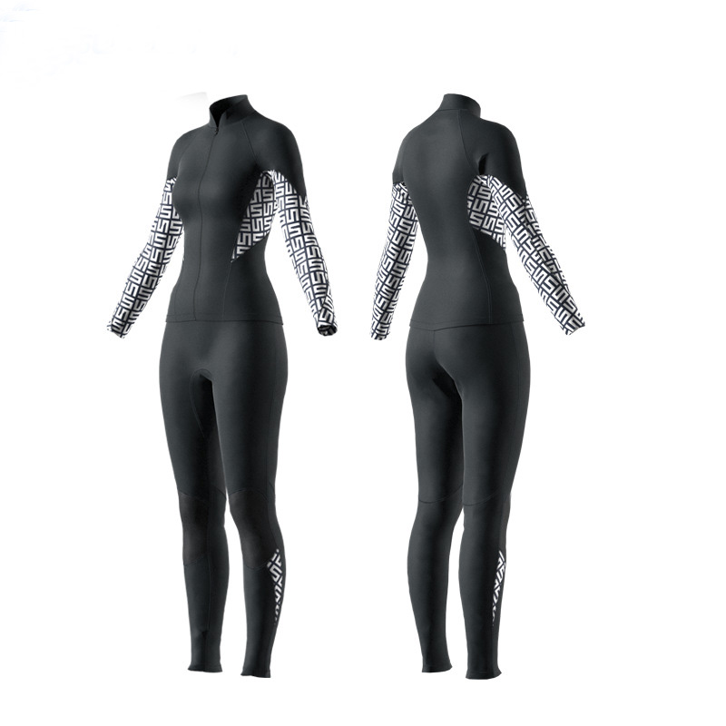 product-2mm Separate Diving Suit Womens Clod Warm Jellfish Surf Suit Wet Clothes Winter Swiming Suit