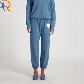 Manufactory Custom Womens Cotton Light Blue Sportswear Jogger Spring Autumn Outdoor Activewear  Running Pants