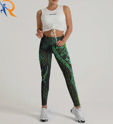 Judo Totem Digital Printing High Elastic Sports Yoga Pants