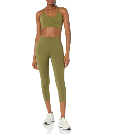 product-Ruiteng-High Waistband Green Solid Color High Stretchy Womens Sportswear Exercise Leggings 