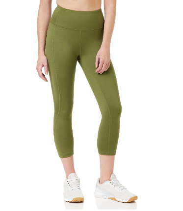 product-High Waistband Green Solid Color High Stretchy Womens Sportswear Exercise Leggings Yoga Pan