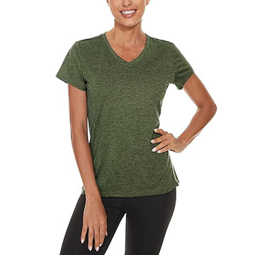 product-Ruiteng-Womens Short Sleeves V Neck Running T-shirt Light Weight Quick Dry Outdoor Hiking To
