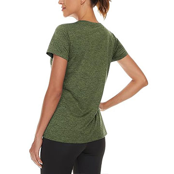 product-Womens Short Sleeves V Neck Running T-shirt Light Weight Quick Dry Outdoor Hiking Tops-Ruite