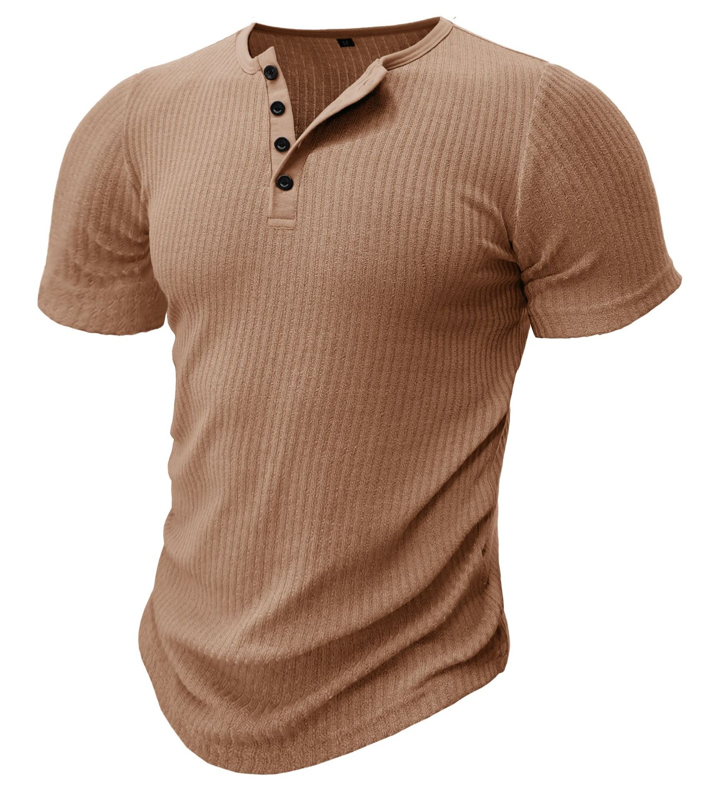 product-Sports Slim Muscle Short Sleeve T-shirt Fitness Elastic Thread Tight Solid Color-Ruiteng-img