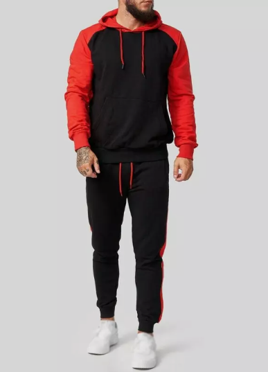 product-Ruiteng-Customization Logo Mens High quality Cotton Outdor Sportswear Fitness Tracksuits-img