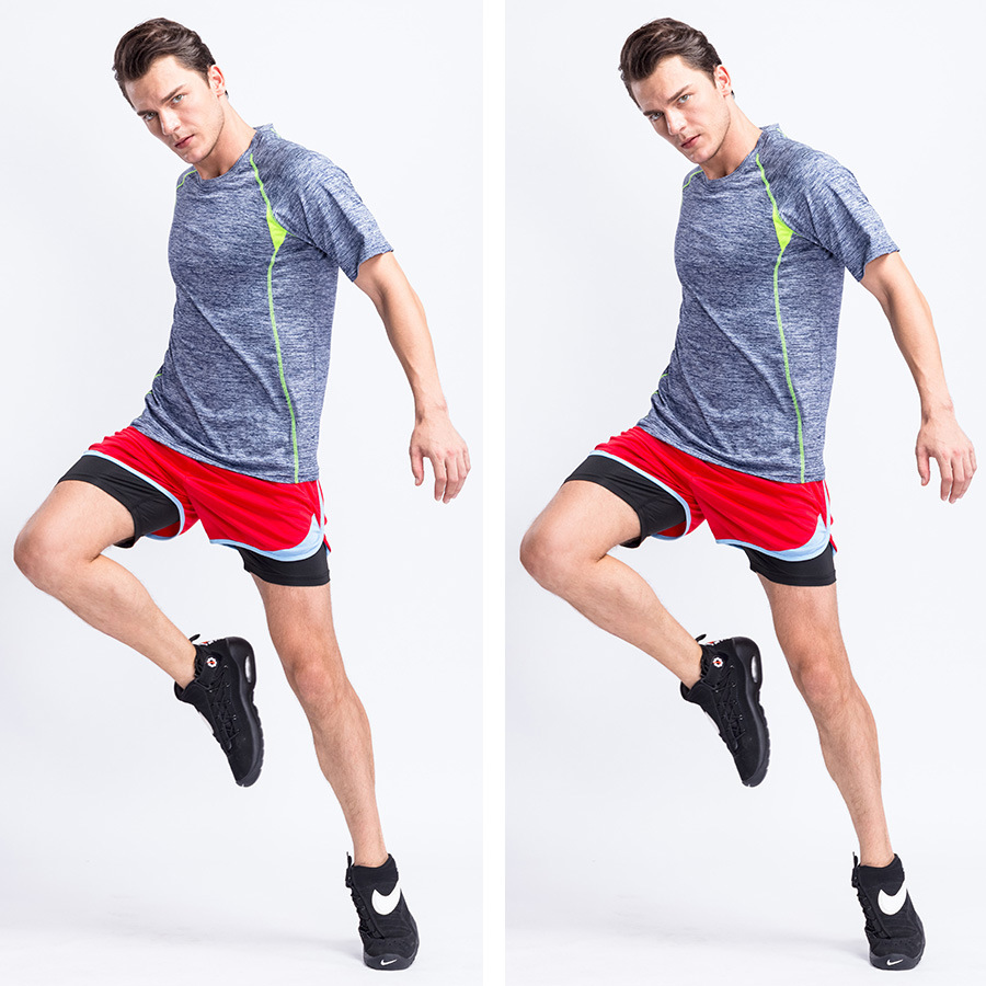 product-Ruiteng-Fitness Tracksuit for Men Running Quick Drying Tight clothing Training clothing Two-