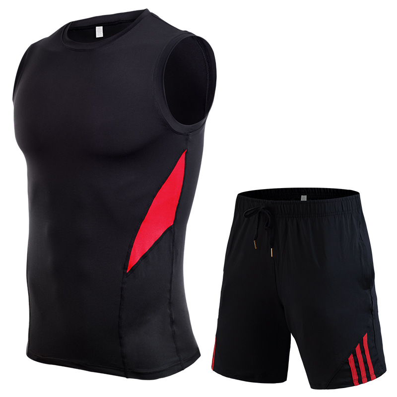 product-Ruiteng-Mens Tight Quick-drying Vest Double-layer Running Tracksuits 2 pieces-img