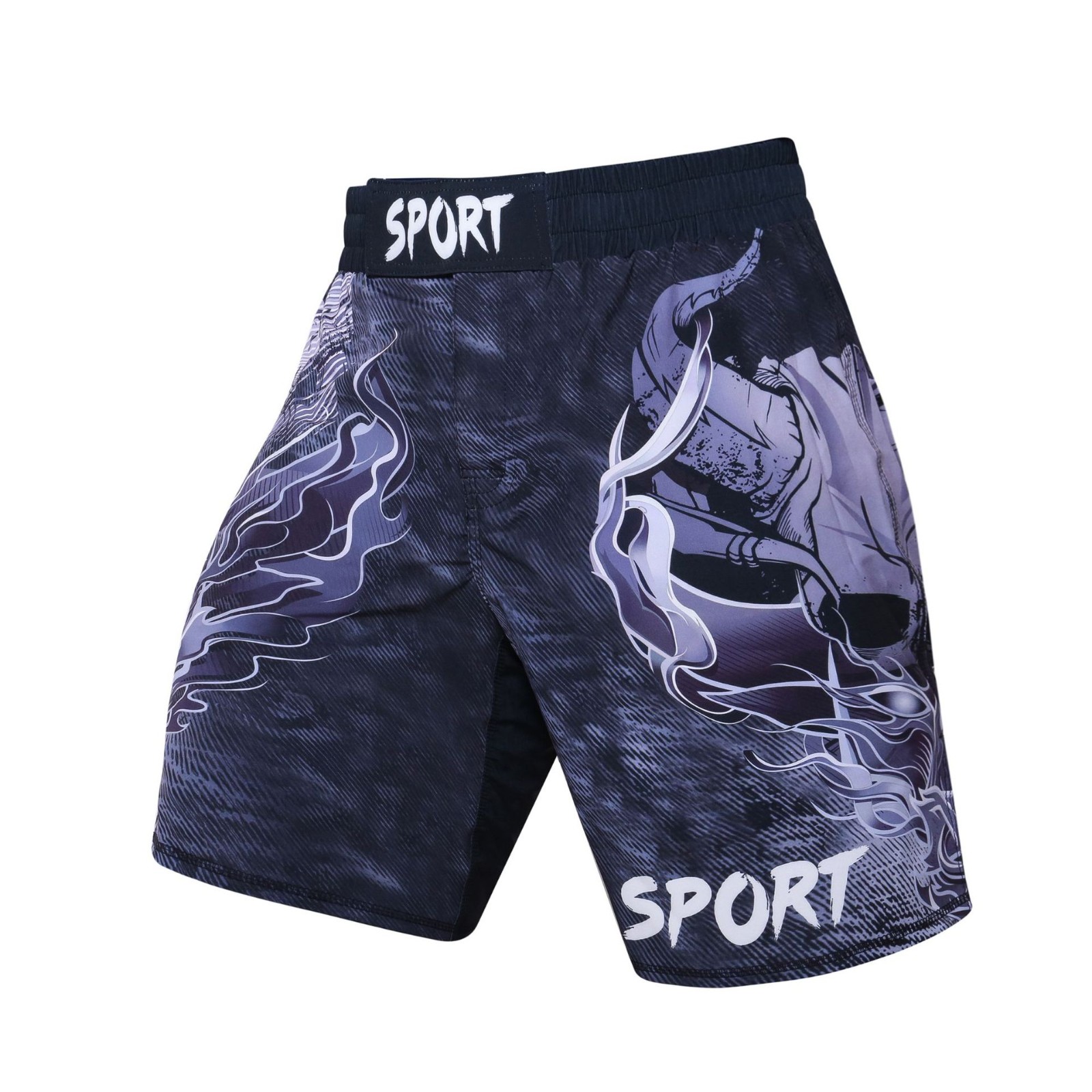 product-Ruiteng-New sports shorts men running fitness casual thin summer tight loose training shorts