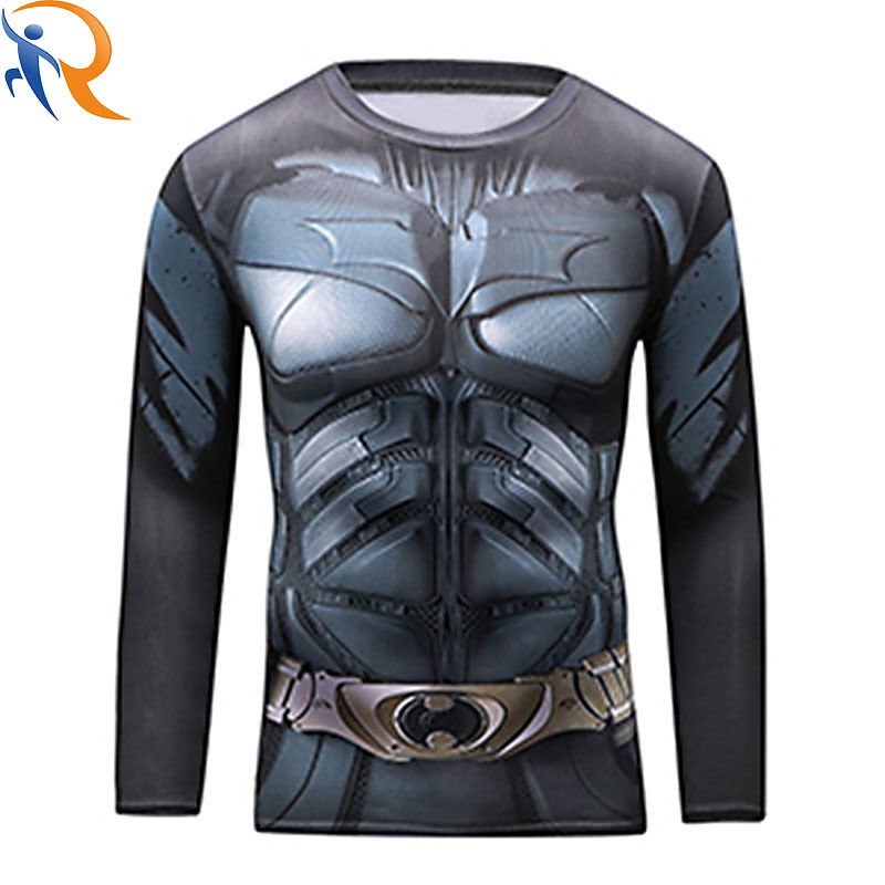 Men's sportswear Desinged Activewear Fitness Exercising Elastane Wicking Long Sleeves T-shirt