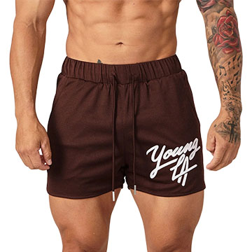 product-Short Knee Quarter shorts mens quick-drying mesh casual sports running squat basketball fitn