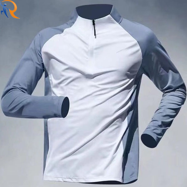 Mens 1/4 Poly Tee  Fitness Directly Customized Mens High Quality Running Shirts