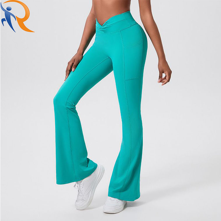 Womens Boot-cut trousers High waist fit Leggings