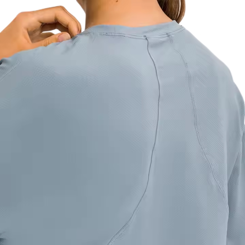 product-Long Sleeve Quick Drying Crew Neck Gym Fitness T-Shirts Sweatshirt-Ruiteng-img