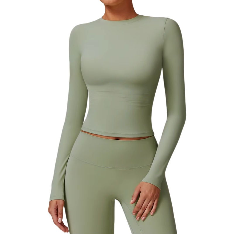 product-WomenS Yoga Top Quick Dry Long Sleeve T-shirts Sports Top-Ruiteng-img
