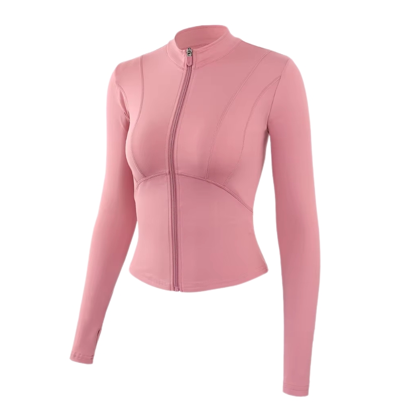 product-Ruiteng-Women Zip Up Slim Crop Top Gym Fitness Long Sleeves Yoga Sport Jacket-img
