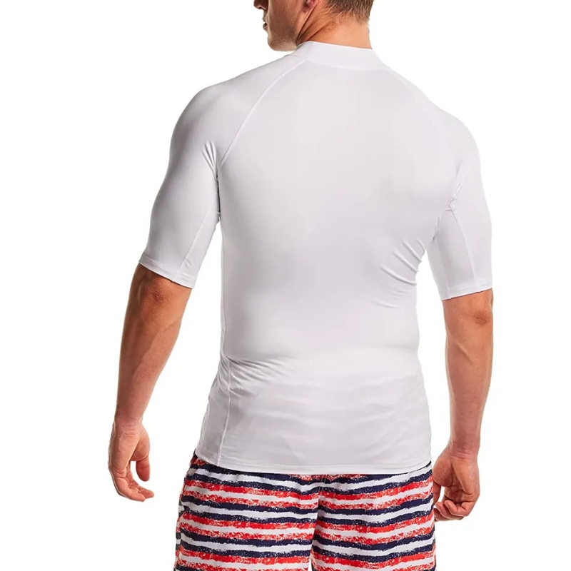 product-Ruiteng-Mens Rash Guard UPF 50+ Quick Dry half Sleeve Swim Shirts-img