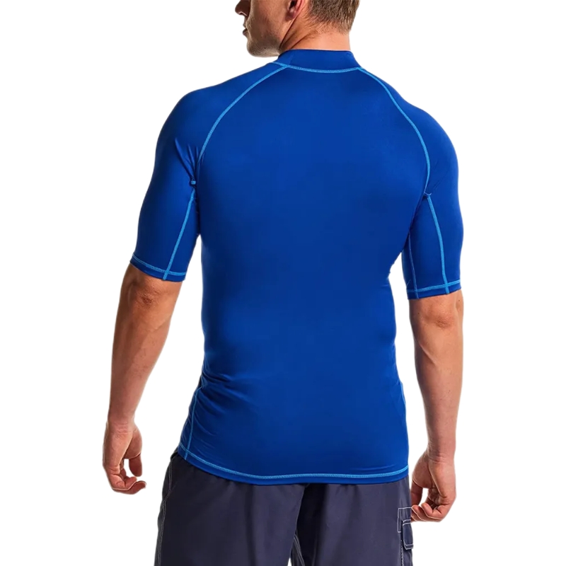 product-Mens Rash Guard UPF 50+ Quick Dry half Sleeve Swim Shirts-Ruiteng-img